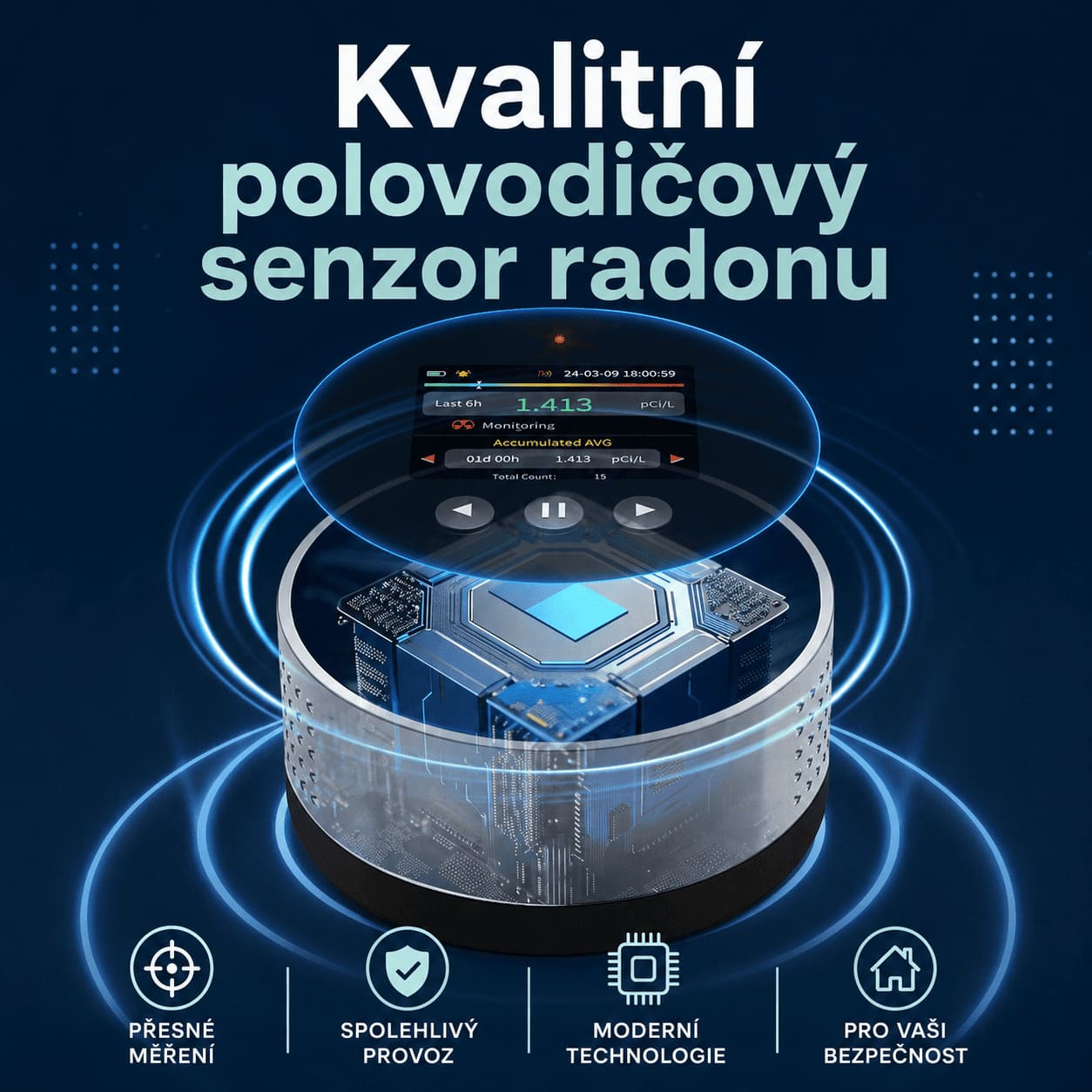 Měření a historie hodnot radonu